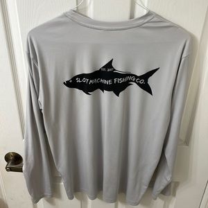 Tarpon fishing shirt long sleeve large